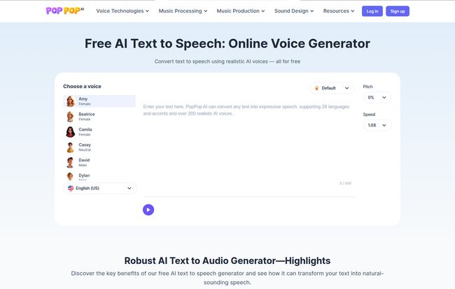 PopPop AI Text to Speech