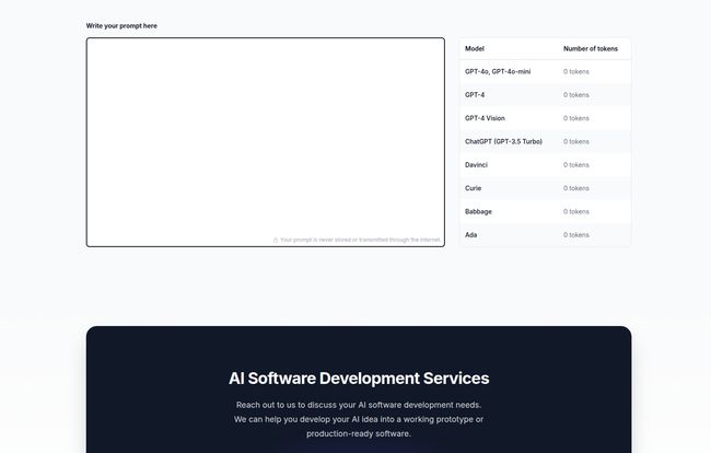 Prompt Token Counter for OpenAI Models