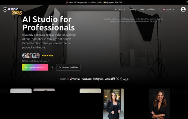 REOK AI Headshot Studio