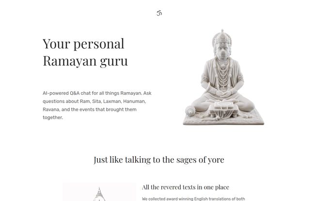 Ramayana meets AI