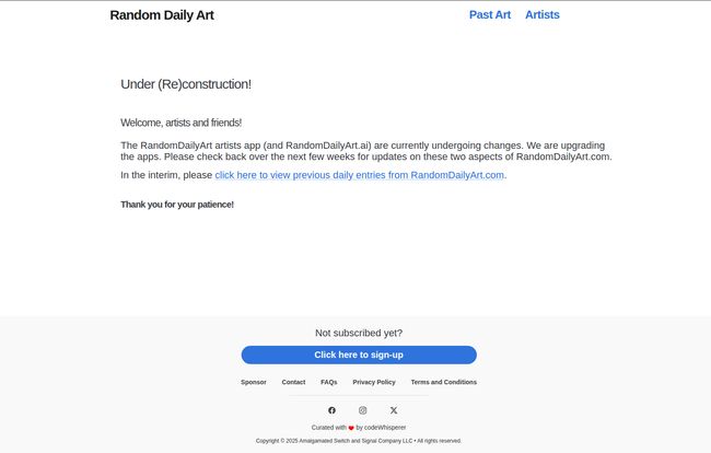 Random Daily Art AI