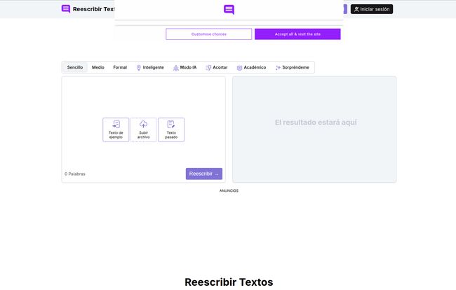 Reescribir Textos