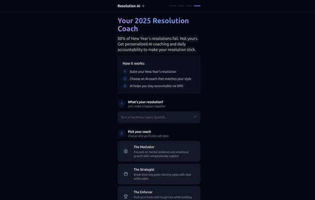 Resolution Coach