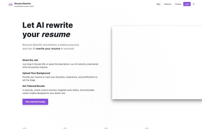 Resume Rewrite