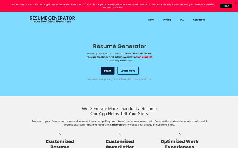 Resumegenerator.io
