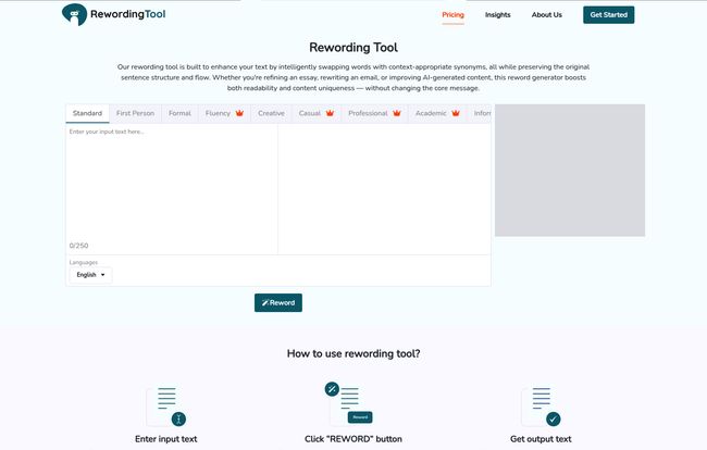 Rewording Tool
