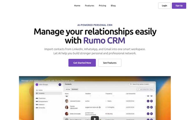 Rumo Personal CRM