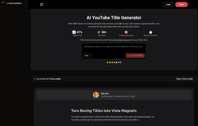 SEO Roast YouTube Title Maker