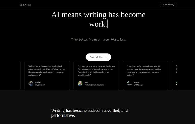 Sans Writer