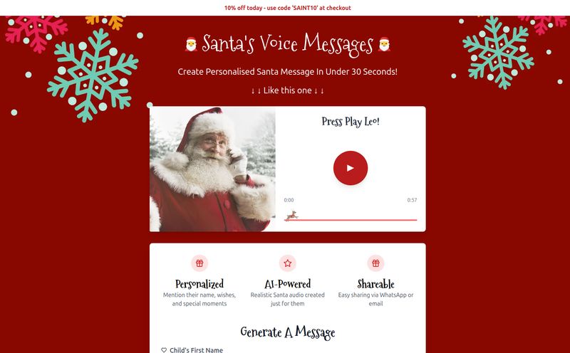 Santa's Voice Message