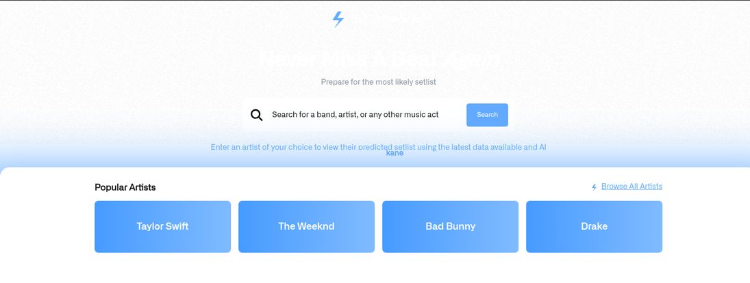 Setlist Predictor