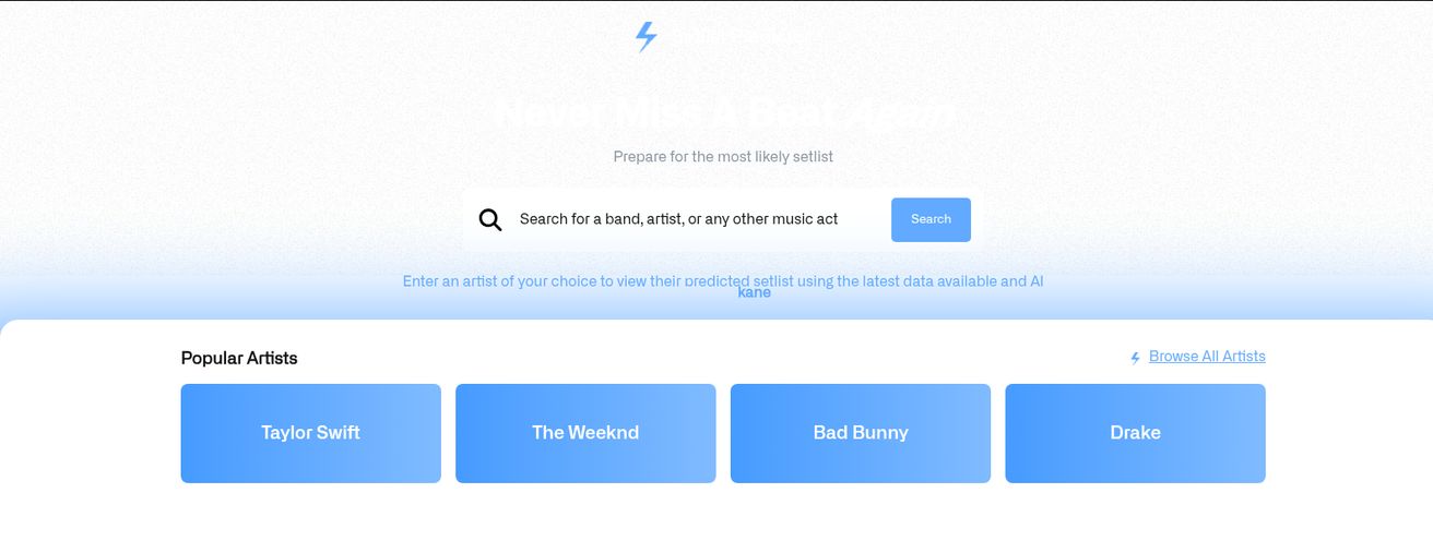 Setlist Predictor