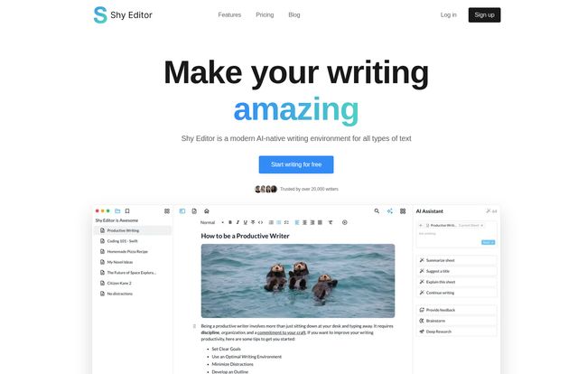 Shy Editor