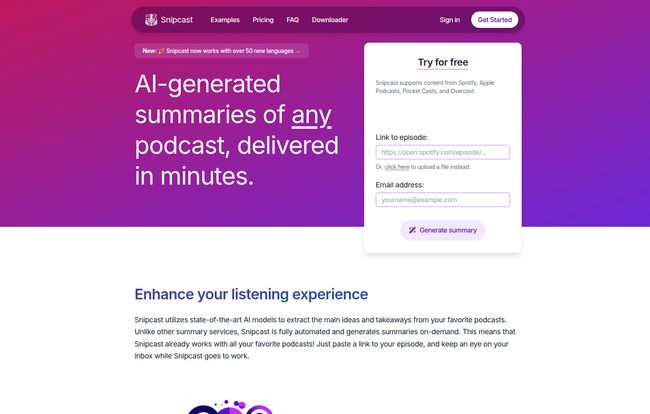 Snipcast.io