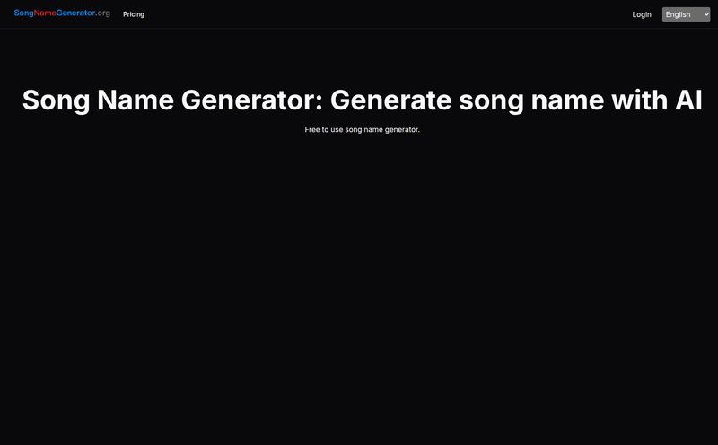 Song Name Generator