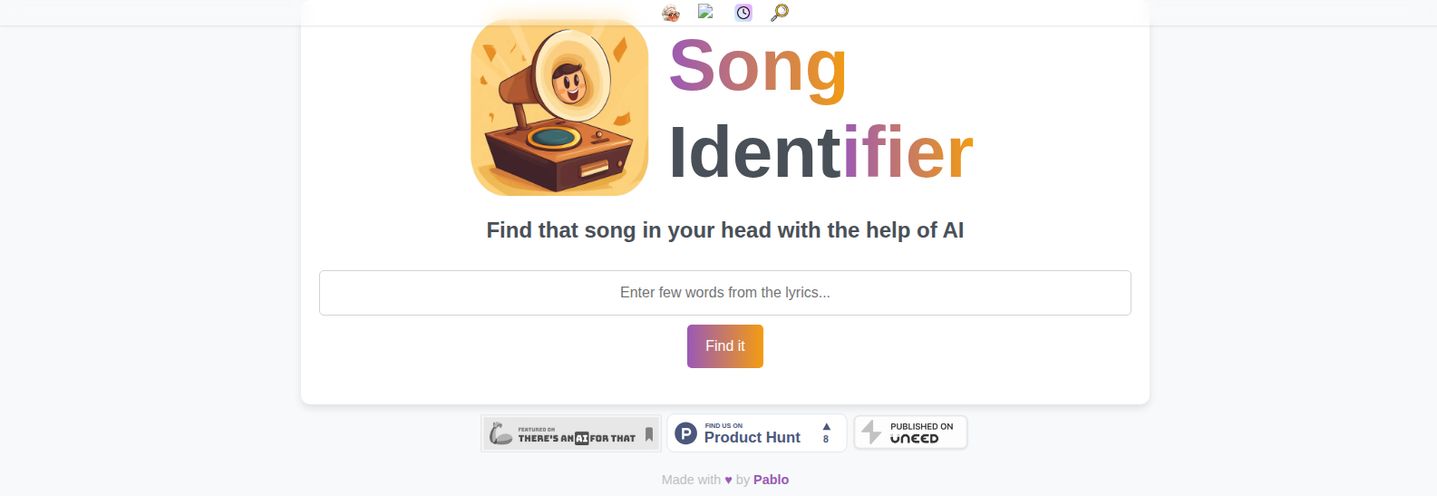 Songifier Song Identifier