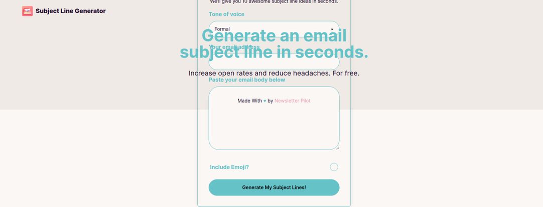 Subject Line Generator