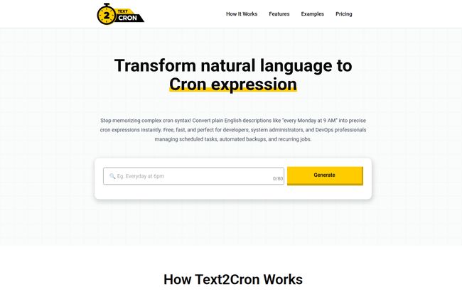 Text2Cron
