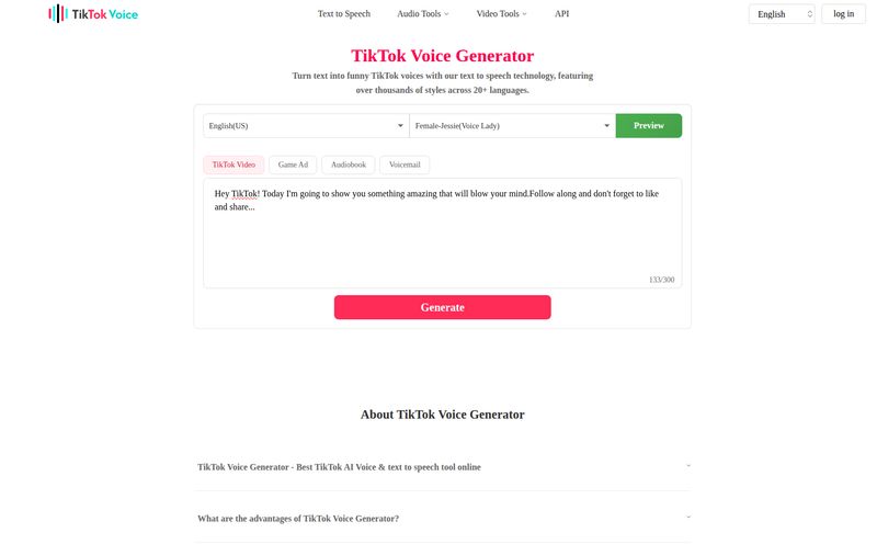 TikTok Voice Generator