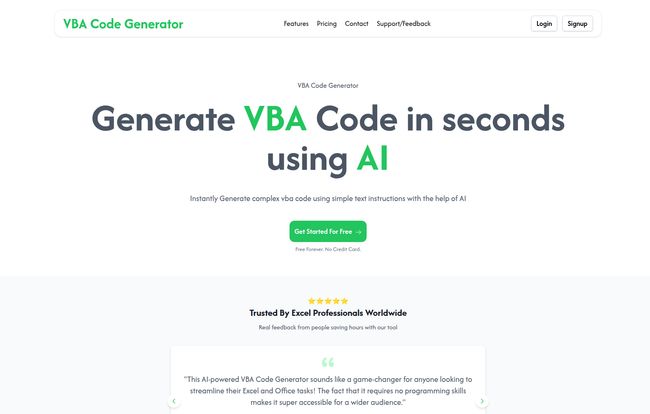 VBA Code Generator