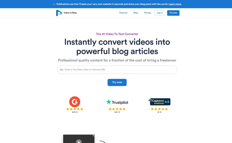 Video To Blog