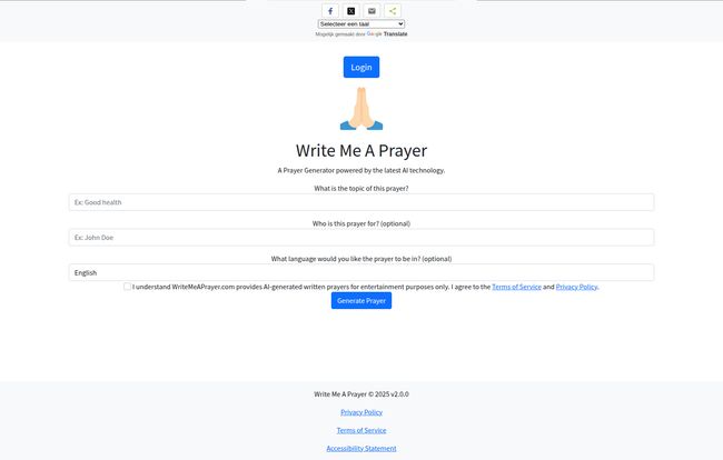Write Me A Prayer