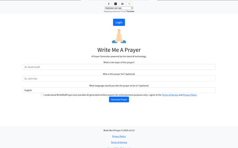 Write Me A Prayer