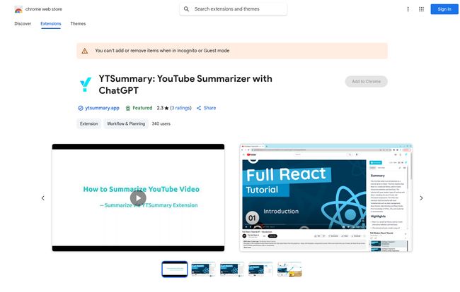 YTSummary
