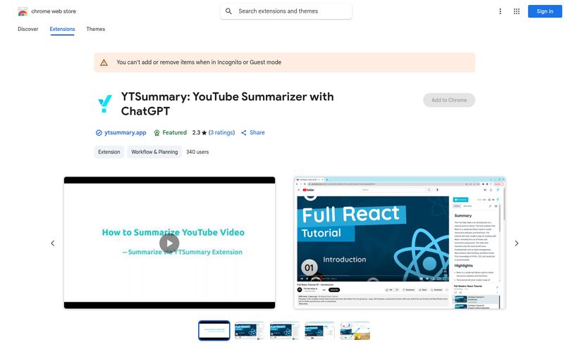 YTSummary
