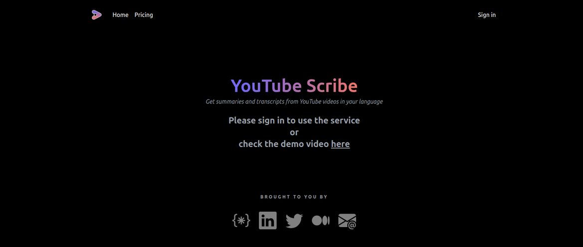 YouTube Scribe