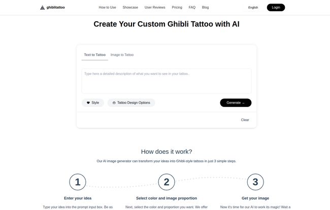 ghibli tattoo generator