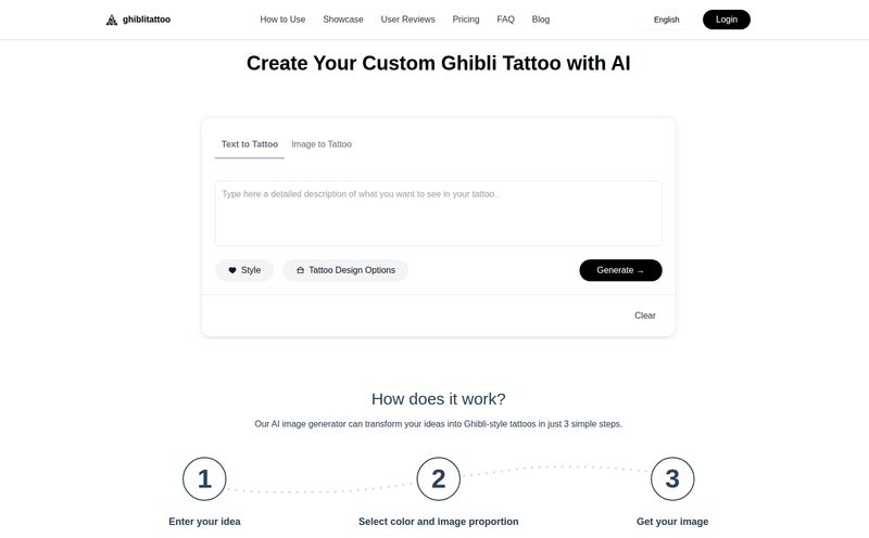 ghibli tattoo generator
